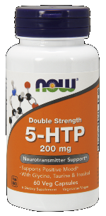 High Potency 5-HTP 200 mg (60 Vcaps) NOW Foods